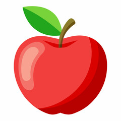 red apple illustration