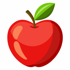 red apple illustration