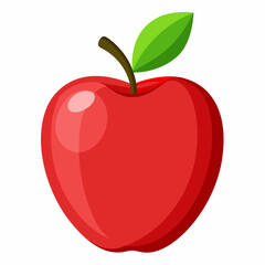 red apple illustration