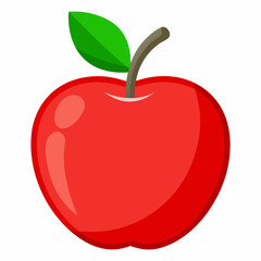 red apple illustration