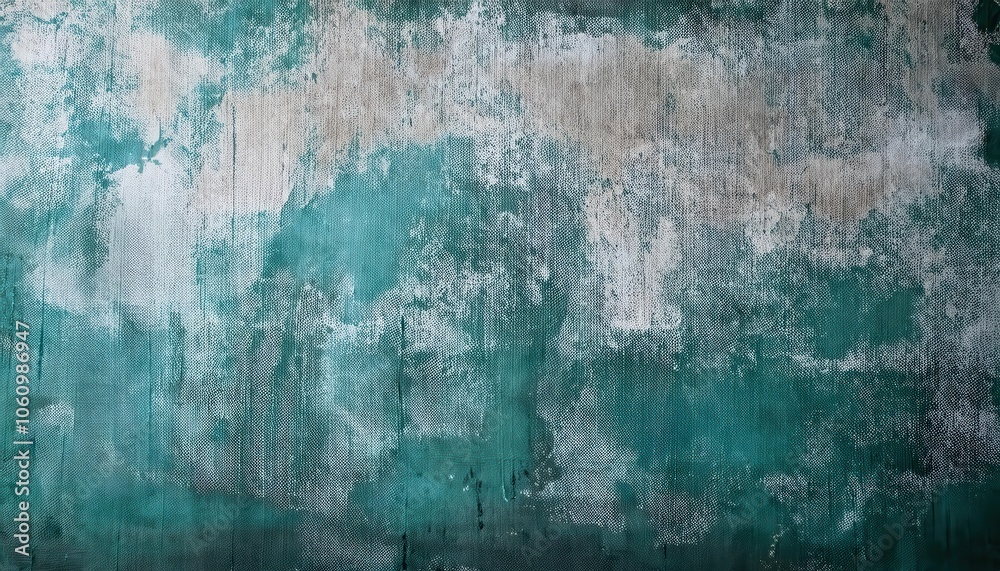 Aufkleber Ethereal Teal and Gray Textured Abstract Background for Creative Use. Dreamy Canvas Overlay with Soft Clouds and Hints of Depth, Perfect for Website Backgrounds, Social Media Posts, or Art Projects