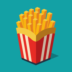 french fries with ketchup