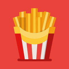 french fries illustration