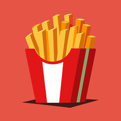 french fries and ketchup