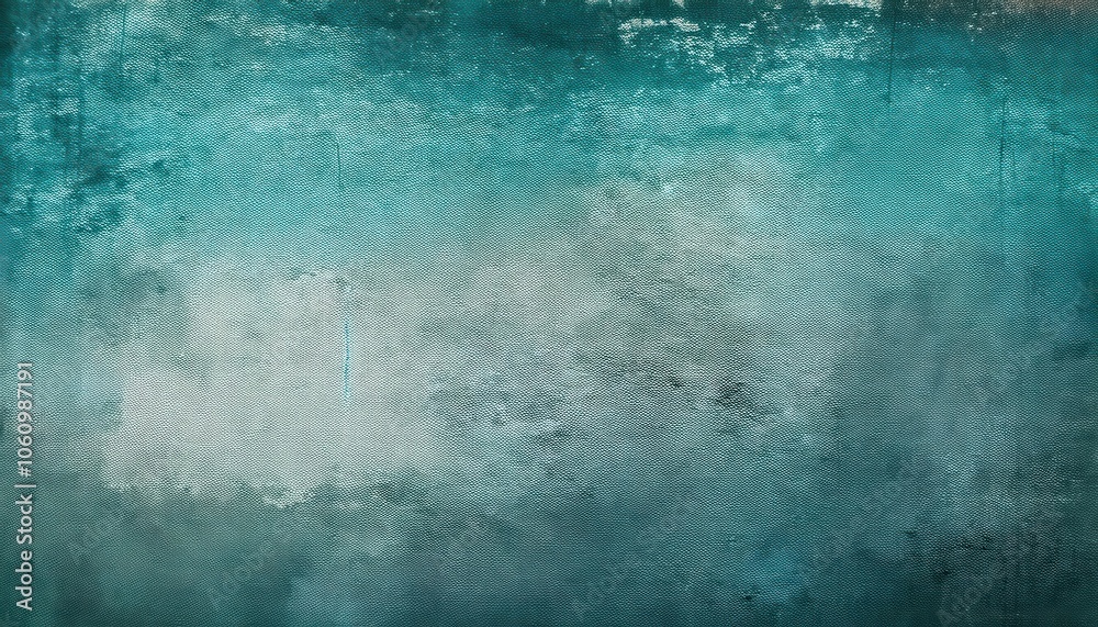 Aufkleber Ethereal Teal and Gray Textured Abstract Background for Creative Use. Dreamy Canvas Overlay with Soft Clouds and Hints of Depth, Perfect for Website Backgrounds, Social Media Posts, or Art Projects