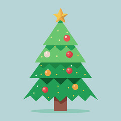 abstract christmas tree