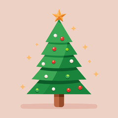 abstract christmas tree