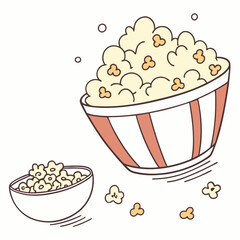 popcorn in a bowl