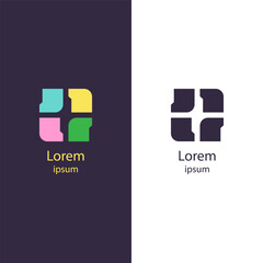 Logo-374
Modern abstract logo with 4 colorful blocks forming a modular grid. Ideal for creative studios, tech apps, teamwork platforms, or construction brands. Vector-based.