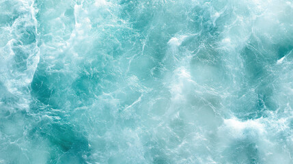 Fototapeta premium Turquoise ocean waves creating dynamic abstract water background