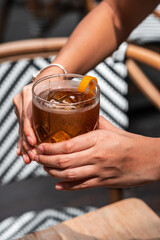 Cocktail Drink in hands