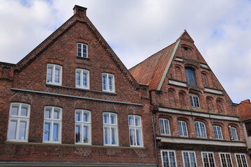 Blick in die Altstadt von Lüneburg in Niedersachsen