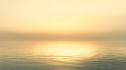 Fototapeta premium Calm Golden Sunset Over Water Nature Background