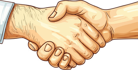 handshake vector illustration