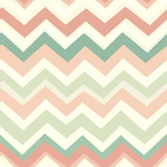 Seamless Pattern, zigzag lines in wave-like form