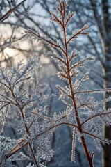 Obraz premium snow covered branches