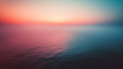 Fototapeta premium Serene Aerial View of Ocean at Sunset