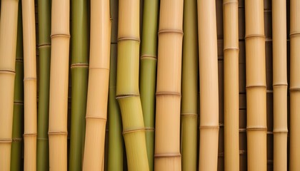 Fototapeta premium Eco Friendly Bamboo Texture: Sustainable, Modern Close-Up Pattern
