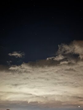 clouds over the sea