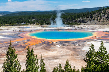 Midway Geyser Basin, Yellowstone, Wyoming...