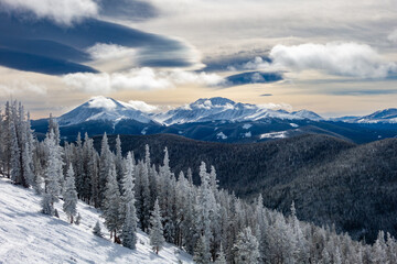 Sunset from the peak, Keystone, Colorado...