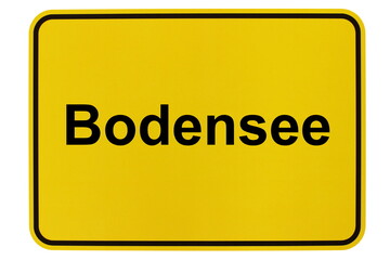 Illustration eines Ortsschildes der Gemeinde Bodensee in Niedersachsen
