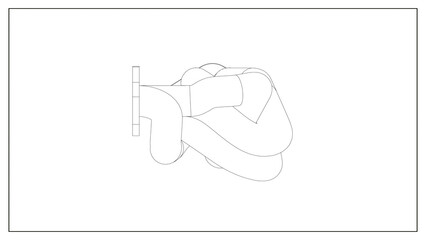 3D Project of an Exhaust Manifold Design for Optimized Engine Performance.