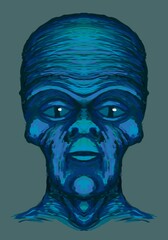 Alien creature, sketch - digital painting © Cubitron