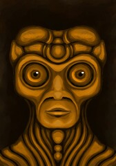 Alien creature, sketch - digital painting © Cubitron