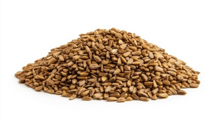 Obraz premium Heap of sunflower seeds, isolated. 