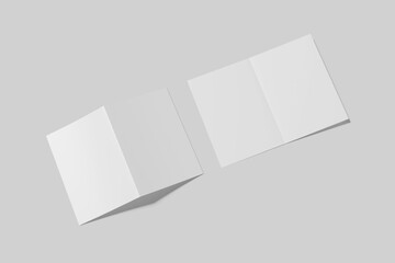 a5 bifold brochure mockup