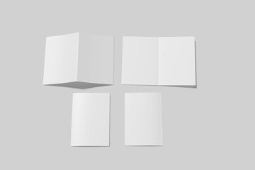 a5 bifold brochure mockup