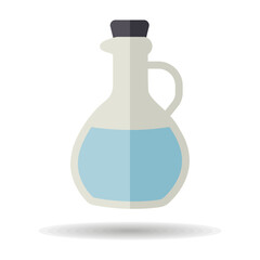 Olive Oil Glass Jug Pitcher vector icon