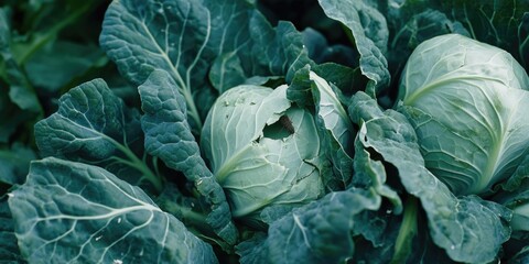 Obraz premium The Brussels sprouts are fresh and vibrant, showing their crispness and nutritious value. They are a versatile ingredient in many healthy recipes.