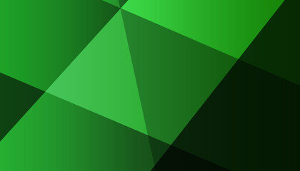 Abstract geometric vector background. Different polygon shades of gradient between green and light green.