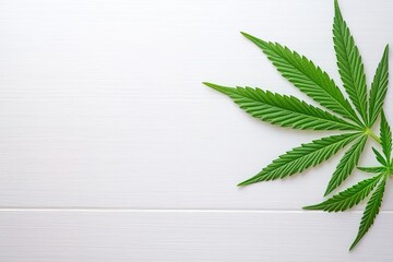 Circular Cannabis Leaf Frame Featuring a Hemp Design for Medical Marijuana Topics
