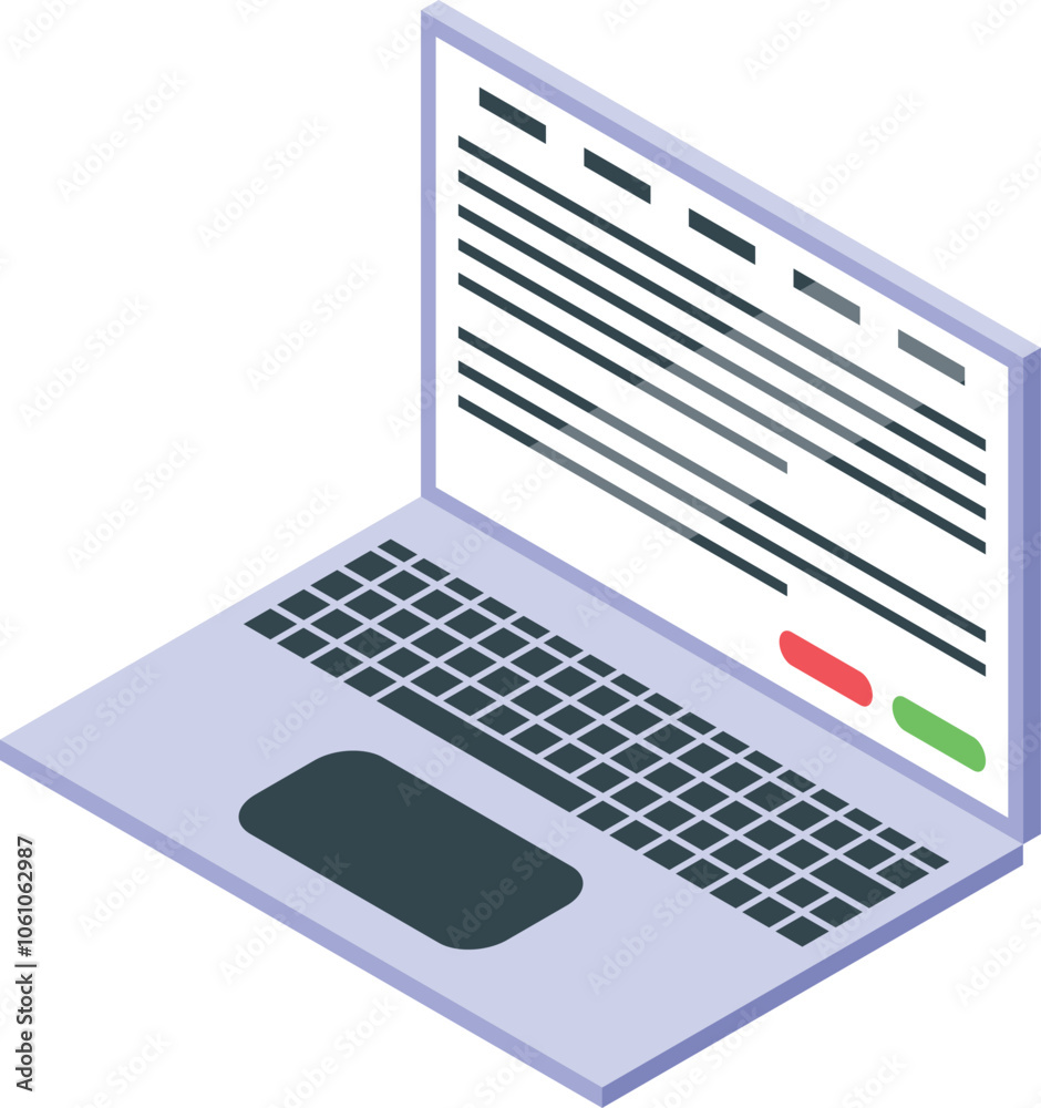 Poster open laptop displaying lines of code, representing software development, programming, and modern tec