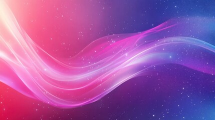 Fototapeta premium Vibrant Cosmic Waves of Radiant Color and Light