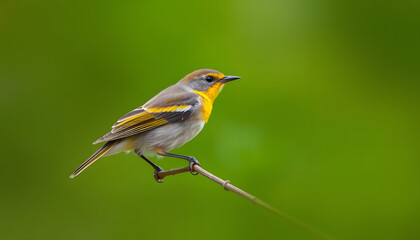 Fototapeta premium Golden-winged warbler - Vermivora chrysoptera isolated with white highlights, png