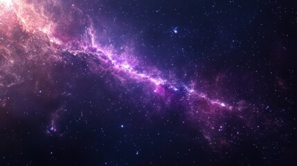 Naklejka premium Cosmic Brilliance: A Captivating Galactic Landscape