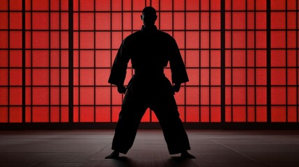 Martial Arts Training Session in Intense Setting