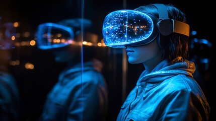 Immersive Virtual Reality Experience with Headset