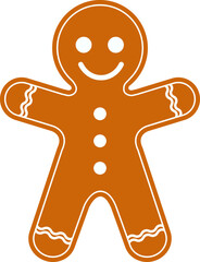 진저 브레드, 크리스마스 쿠키 벡터 일러스트
