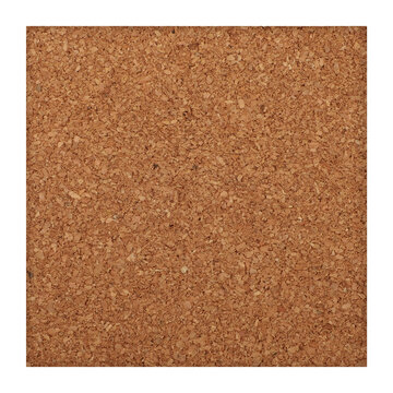Set of cork textured note boards, square shape, isolaated background.