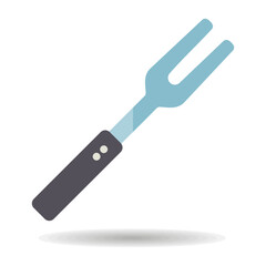 Bbq fork vector icon. Kitchen appliance