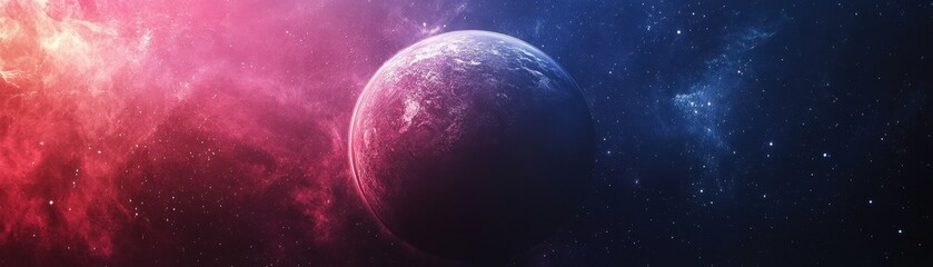 Obraz premium Enchanting Celestial Realm: A Journey Through the Cosmos