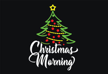 christmas morning t shirt design free template