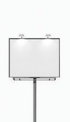 Obraz premium blank billboard isolated with white highlights, png