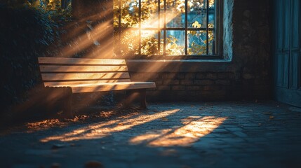 Obraz premium Serene Rustic Technology Innovation in Natural Light