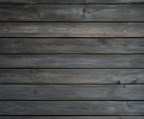 Obraz premium Dark wooden planks arranged in parallel lines on a rustic surface